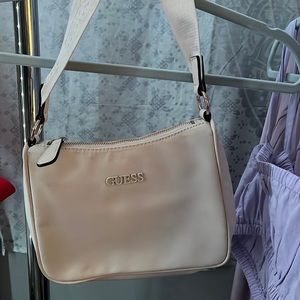 guess handbag white